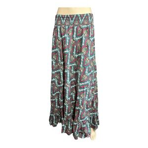 XOXO Multicolor‎ Boho Maxi Skirt, Size L (267)